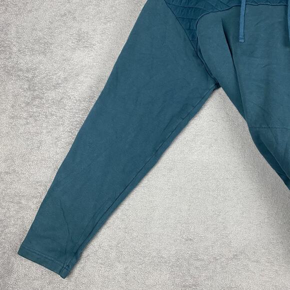 Columbia Hoodie Pullover Mens Large Blue Quilted Hood Outdoor Activewear AM5304 - Picture 4 of 16